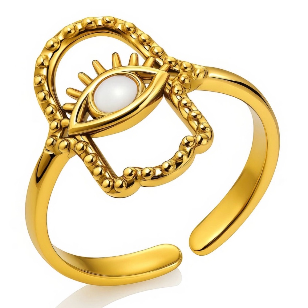 18k Gold plated Evil Eye Ring